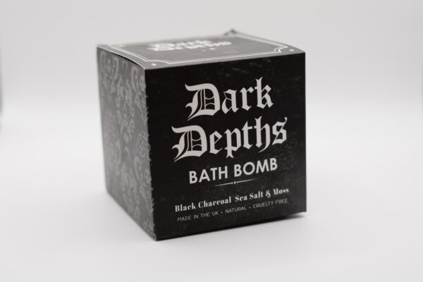 Gothic Dark Depths Black Charcoal Bath Bomb - Image 3
