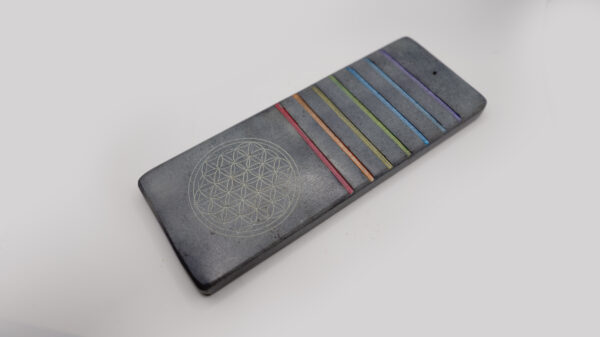 7 Chakra Carved Soap Stone Incense Burner - Image 4
