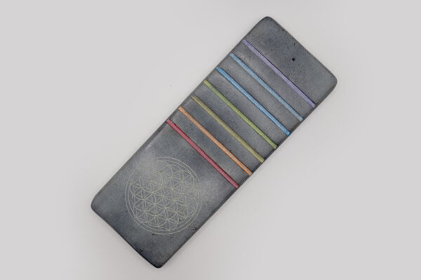 7 Chakra Carved Soap Stone Incense Burner - Image 3