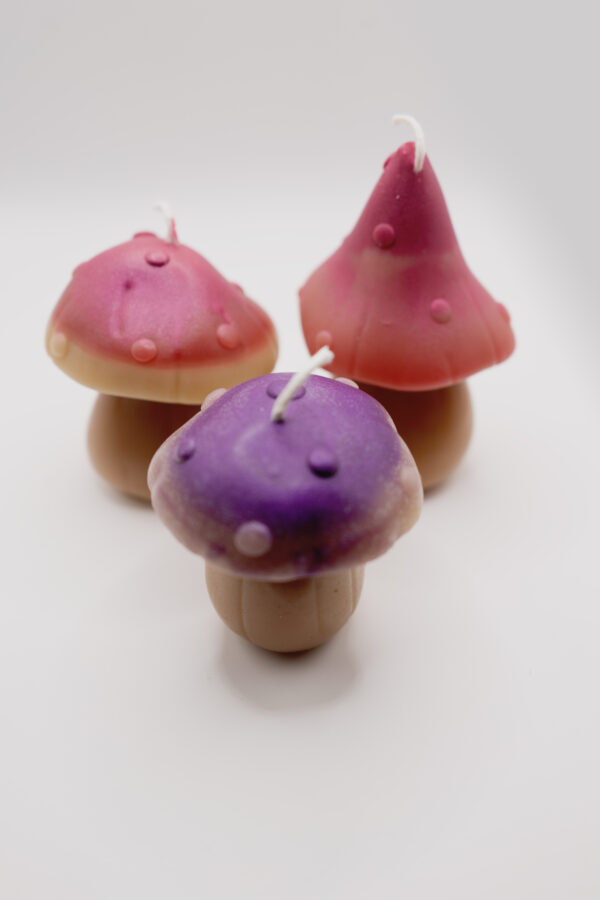 3 Mushrooms Beeswax Candles - Image 6